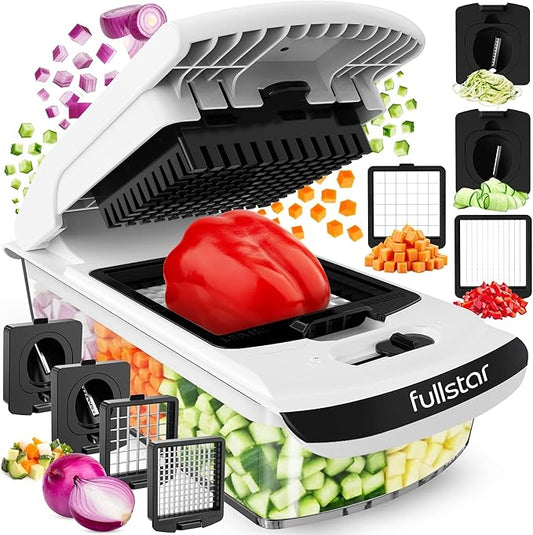 Fullstar Pro Original Vegetable Chopper & Spiralizer, All-in-1 Kitchen Tool