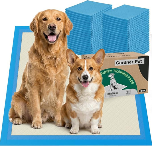 Ultra Thick Pet Pads, XL 28"x34", All Edge-Wrapped, Max Absorbency Pad